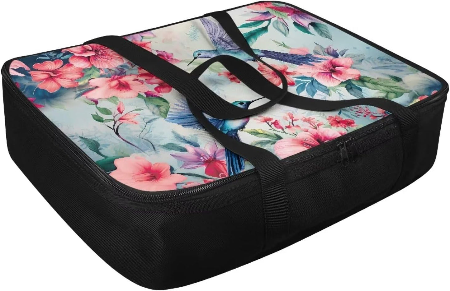 Hummingbird Print Insulated Casserole Carriers Reusable Dish Carrying Case Portable Food Warmer for Hot or Cold Food for Parties Travel Potluck