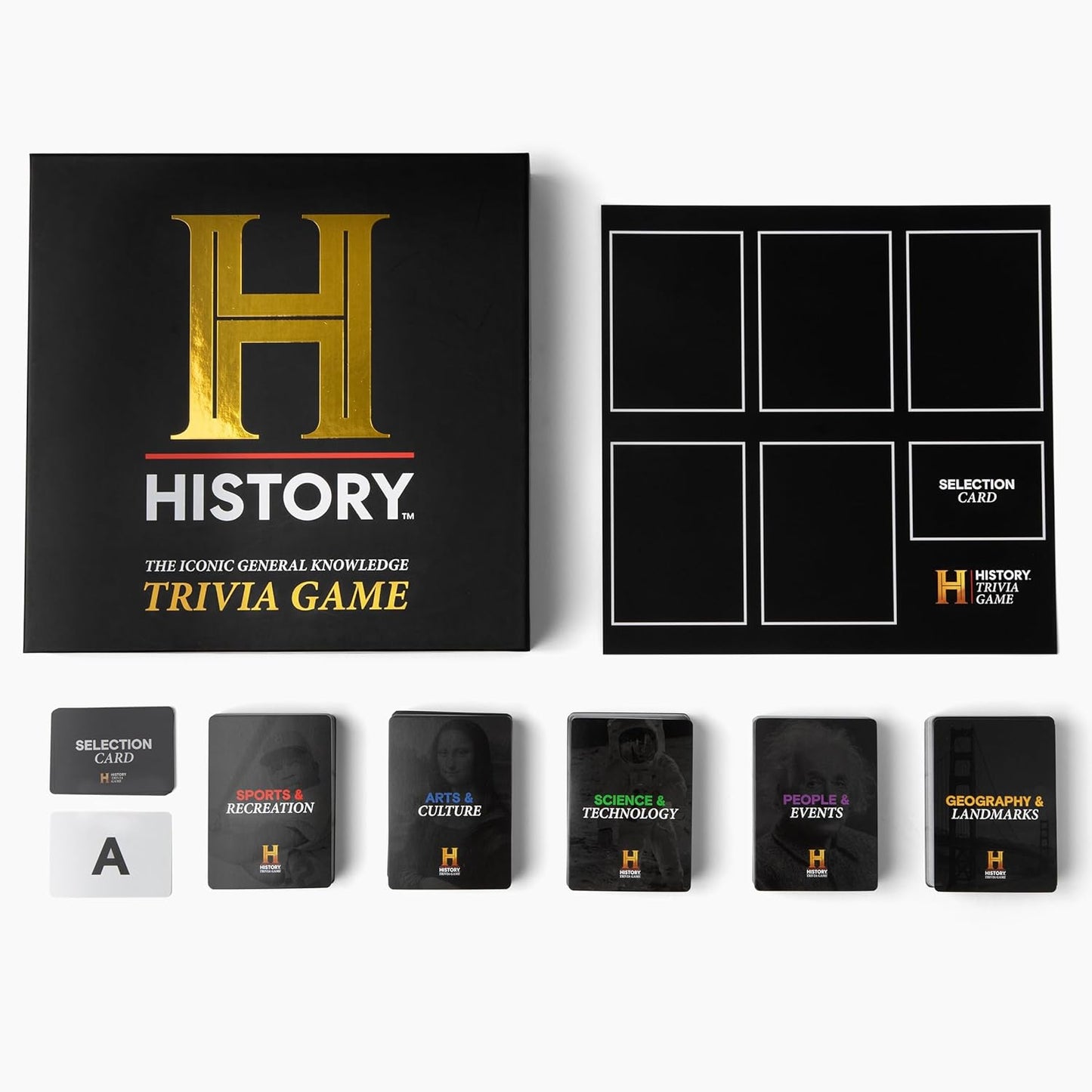 HISTORY Channel Trivia Game - 2000+ General Knowledge Questions - Christmas Stocking Stuffers Gift for Adults, Family in The Pursuit of Trivial Knowledge - Super Trivia for Board & Card Games Night