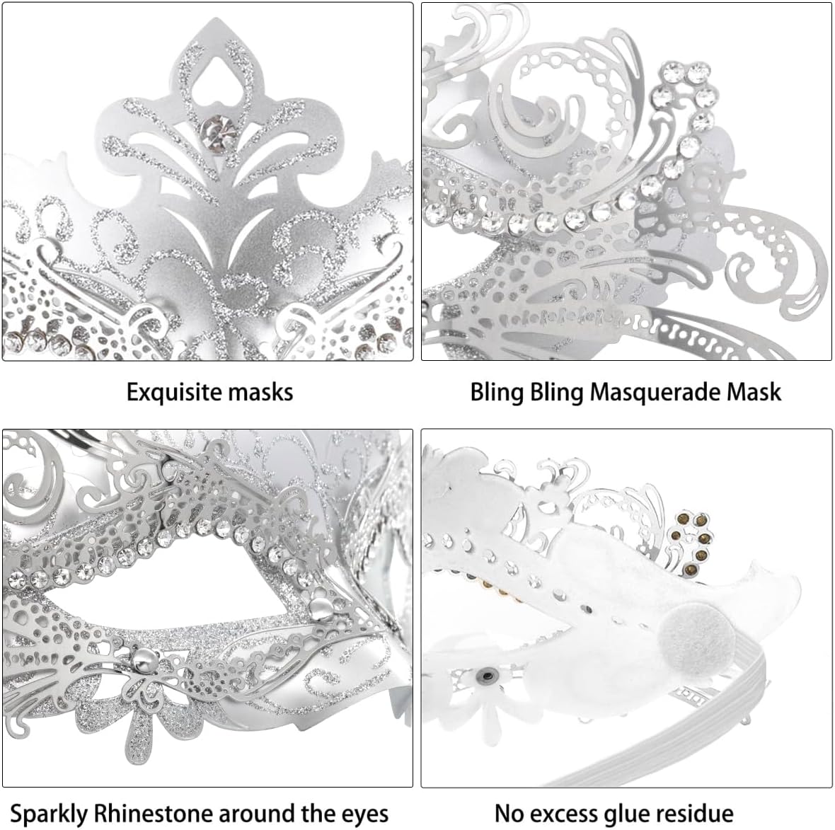Coddsmz Masquerade Mask Venetian Masks Mardi Gras Mask Prom Ball Costume Mask Wedding Halloween Christmas Party Mask