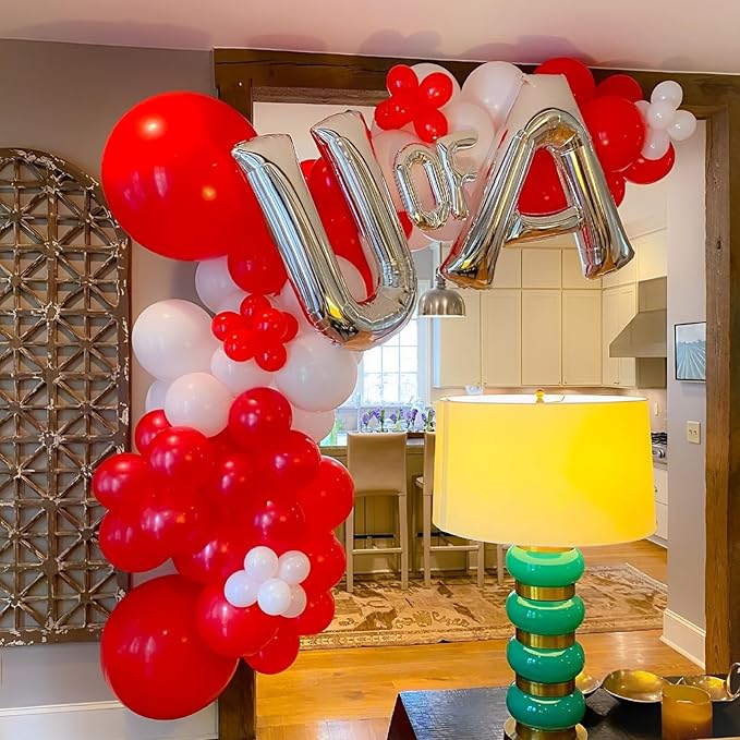 110pcs Red Balloons 12inch Red Latex Party Balloons for Valentine's Day, Graduation, Wedding, Birthday, New Year, Baby Shower, Christmas, Anniversary Party Decorations