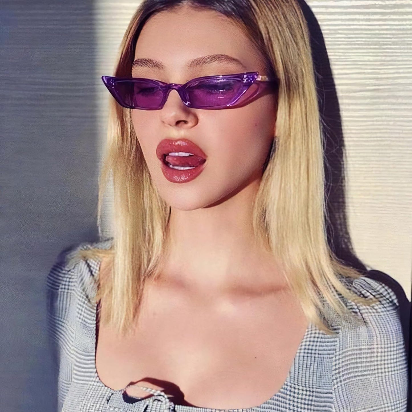 8 Mixed Style Party Sunglasses Retro Colored Party Favors Bulk Classic Costume Glasses for Women