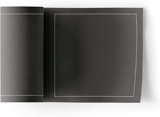 MY DRAP Cotton Cloth Cocktail Napkin, Washable and Reusable 4.5x4.5 in (100 Napkins, Anthracite Grey)