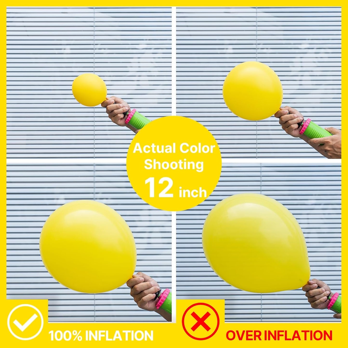 PartyWoo Yellow Balloons 50pcs 5 Inch Small Mini Matte Yellow Latex Balloons for Easter Bee Baby Shower Gender Reveal Engagement Sunflower Graduation Birthday Summer Party Decorations Yellow-Y55