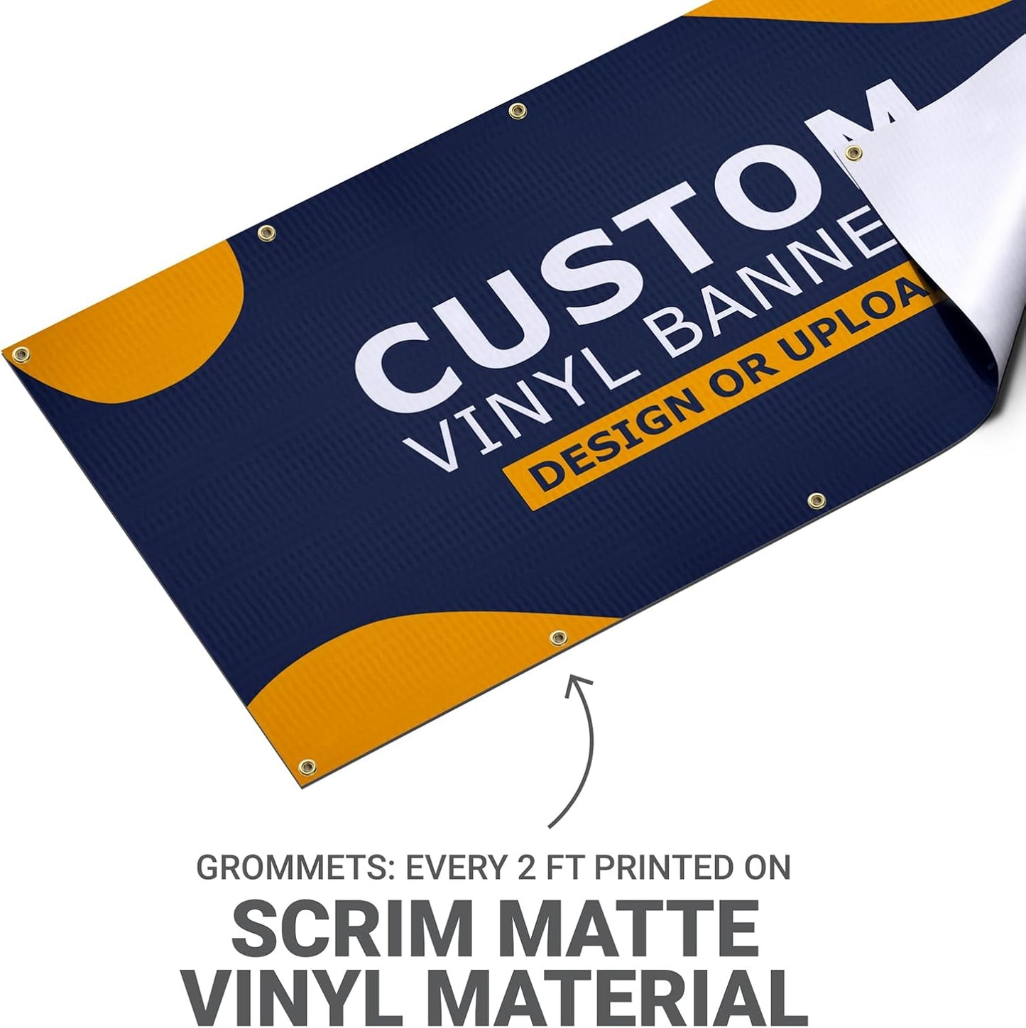 GotPrint Custom Banner 13oz Matte | Personalized Custom Vinyl Banner for Grand Openings, Graduations, Parties, Event Promotions | Add Your Text, Logos, Image, Indoor or Outdoor Use, 3 ft x 6 ft