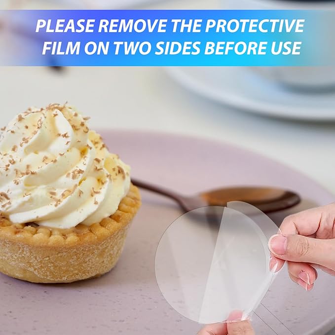 24 Pcs 2 Inch Clear Blank Acrylic Cupcake Toppers Round DIY Custom Cupcake Topper，Personalized Cupcake Topper Sticks for Birthday Party Baby Shower Wedding Party Decoration