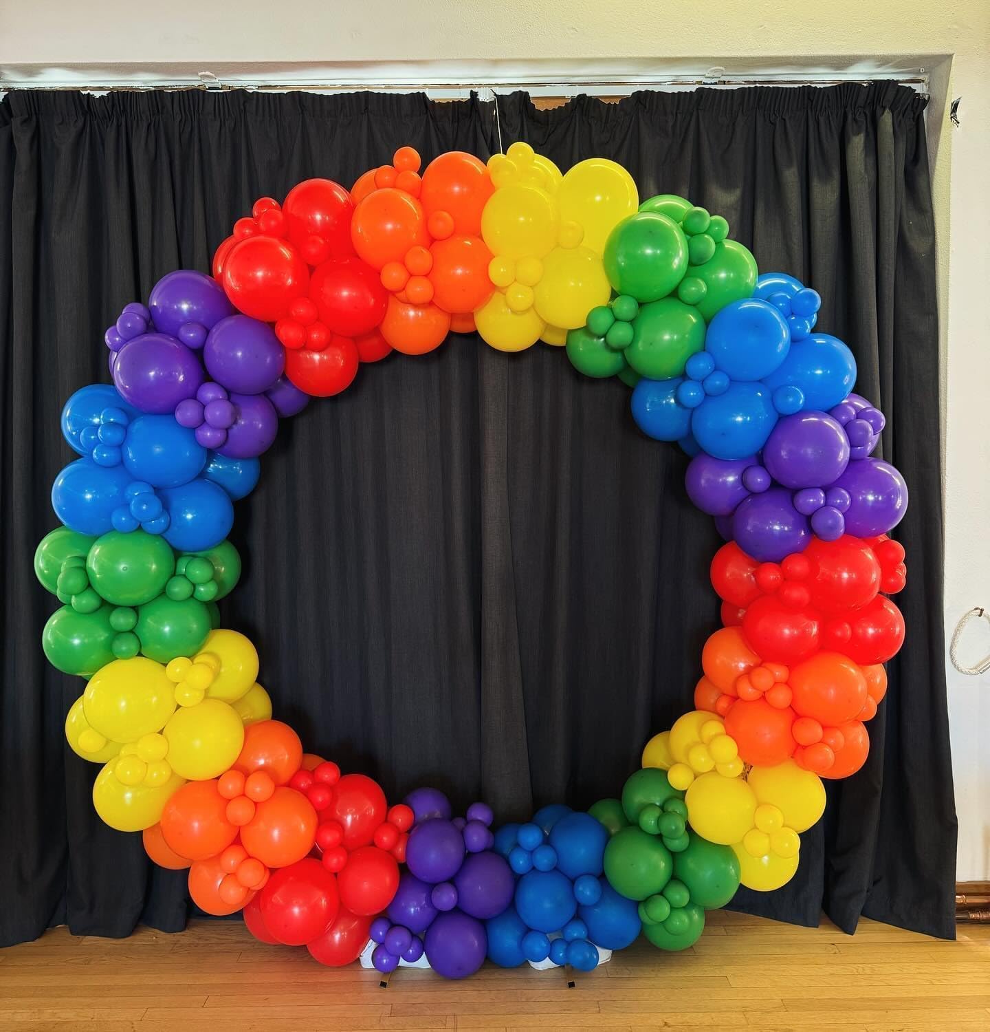 Paready Rainbow Balloons Set, 60Pcs Colorful Balloons, 12 Inch Bright Color Yellow Orange Hot Pink Teal Blue Confetti Balloon Helium for Rainbow Wedding Day Birthday Party decorations