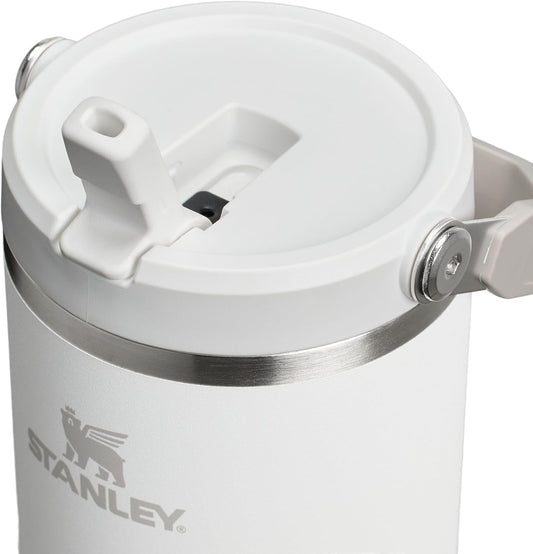 STANLEY IceFlow 2.0 Flip Straw Tumbler with Handle 40 oz | Twist On Lid and Flip Up Straw | Leak Resistant Water Bottle | Insulated Stainless Steel | BPA-Free | Frost