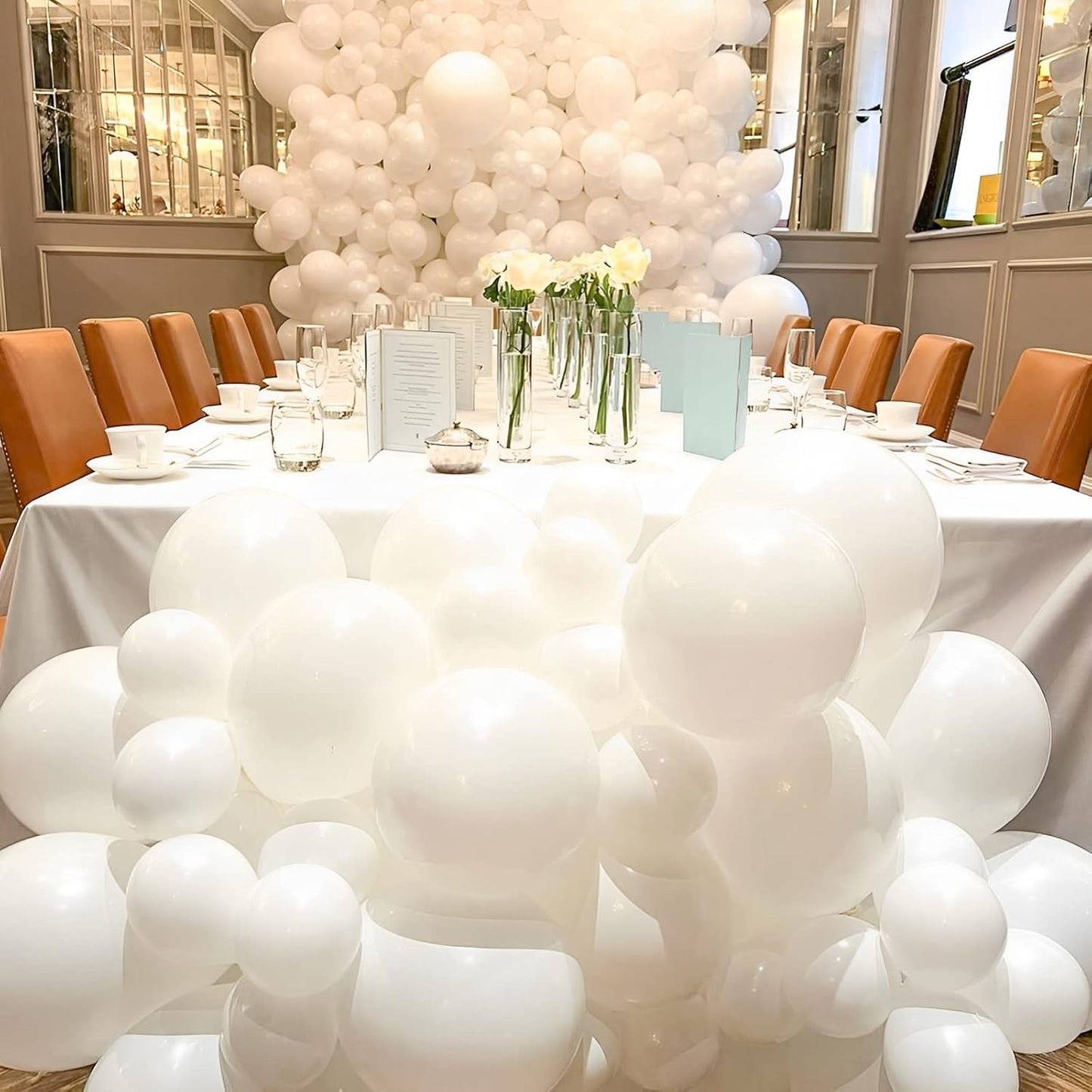 105pcs White Balloons 12inch Party Balloons for Birthday Baby Shower Graduation Wedding Anniversary Party Decorations