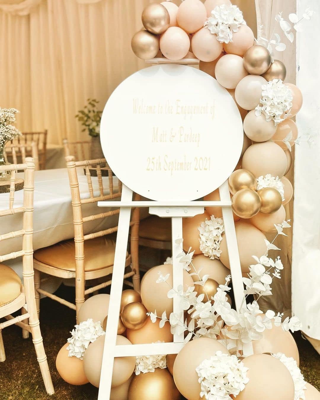 Blush Gold Beige Neutral Balloons 50pcs 12 inch Blush Champagne Gold Latex Balloons Sand White Nude Apricot Helium Balloons for Birthday Party Decoration Wedding Baby Shower Bride DIY Supplies