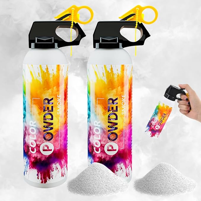 Gender Reveal Fire Extinguisher 2 Pack White Atmosphere Fog for Baby Reveal Photoshoot Video Props Stage Mister Foggers White Smoke Gender Reveal Extinguishers for Birthday Wedding Party