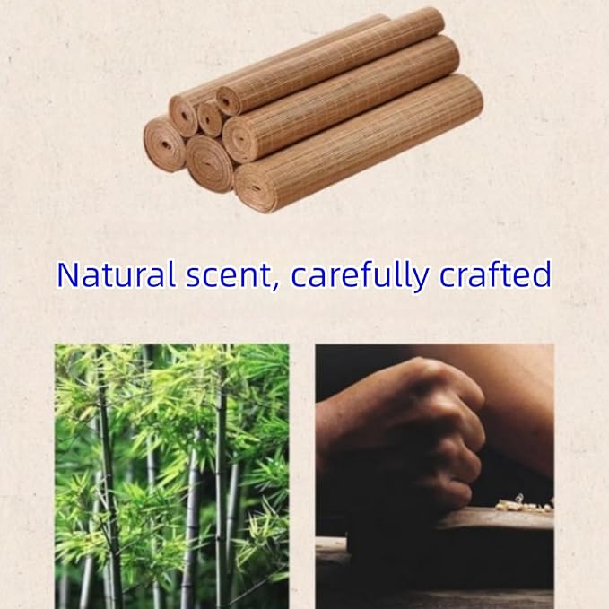 Carbonized Bamboo Matchstick Natural Table Runner, Bamboo Table Runner, Natura Tablemat, Home Décor, 1 Pcs, 12 x 24 Inch Anti-Slip Vintage Coffee/Tea Mats