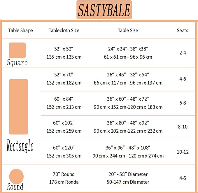 SASTYBALE Rectangle Tablecloth - 52 x 70 Inch Beige Cream Damask Table Cloth Jacquard Design Spill Proof Wrinkle Resistant Waterproof Soft Polyester Oblong Table Cover for Kitchen Parties(Ivory)