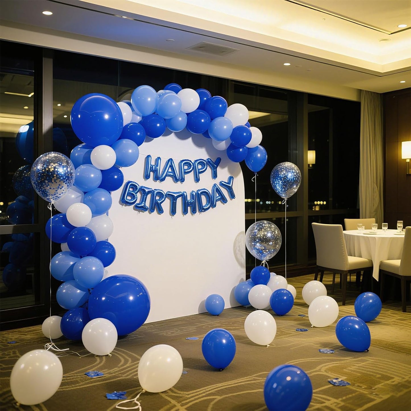 Blue Balloons Blue Party Decorations 30 Pack 18 inch Round Royal Blue Balloons for Birthday Graduation Baseball Nautical 4th of July Independence Memorial Day Patriotic Party Decorations