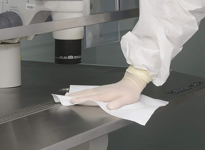 150 pcs/Bag, 9''x9'', Clean Room Wiper,100% Polyester LCD PCB Cleanroom Wipe,Double-Knit cleanroom Cloth no-Run Interlock Pattern