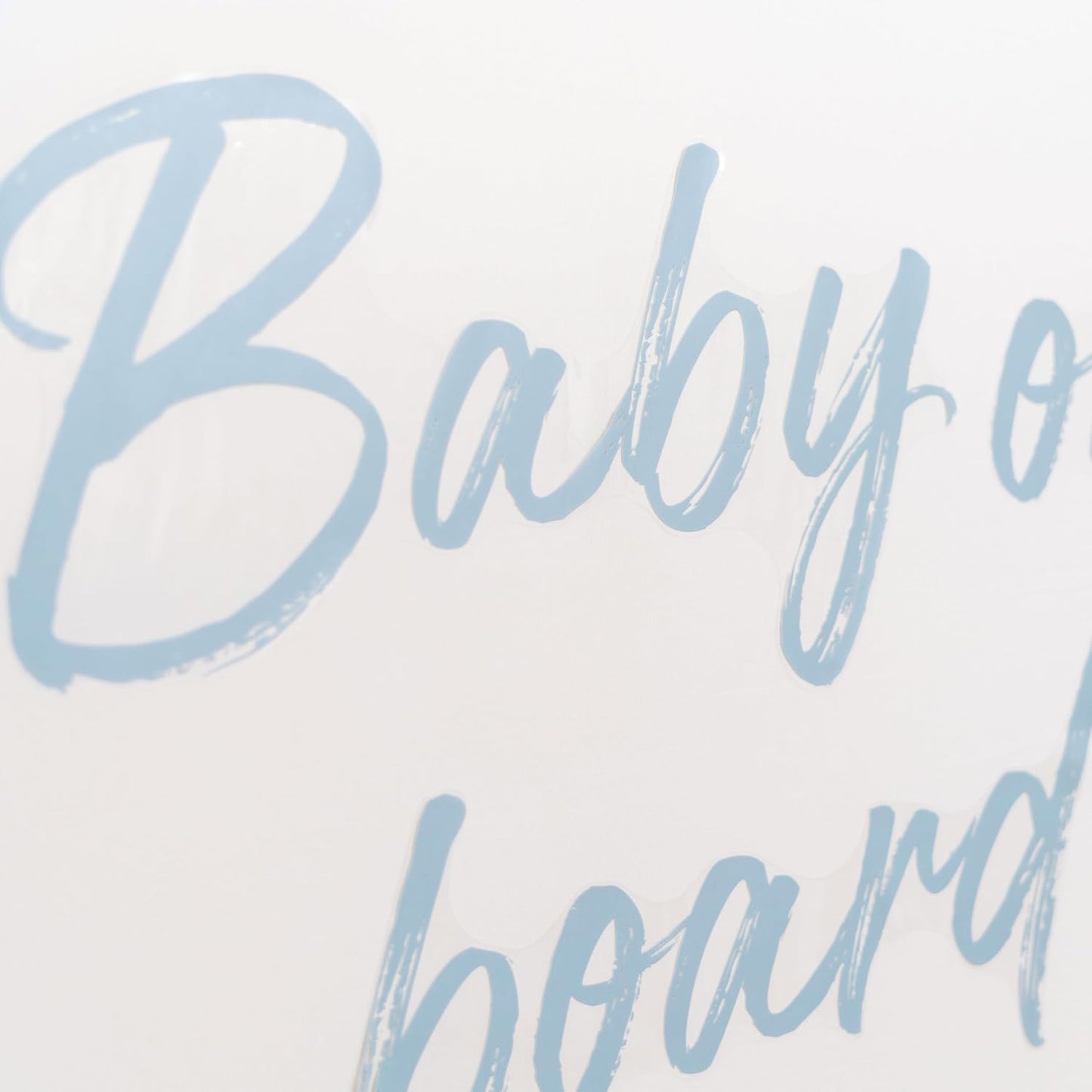 Baby On Board Decal - Baby Shower Party Decorations,Gender Reveal Party Decor Decals,Photography Background Decal (Blue Baby on Board)