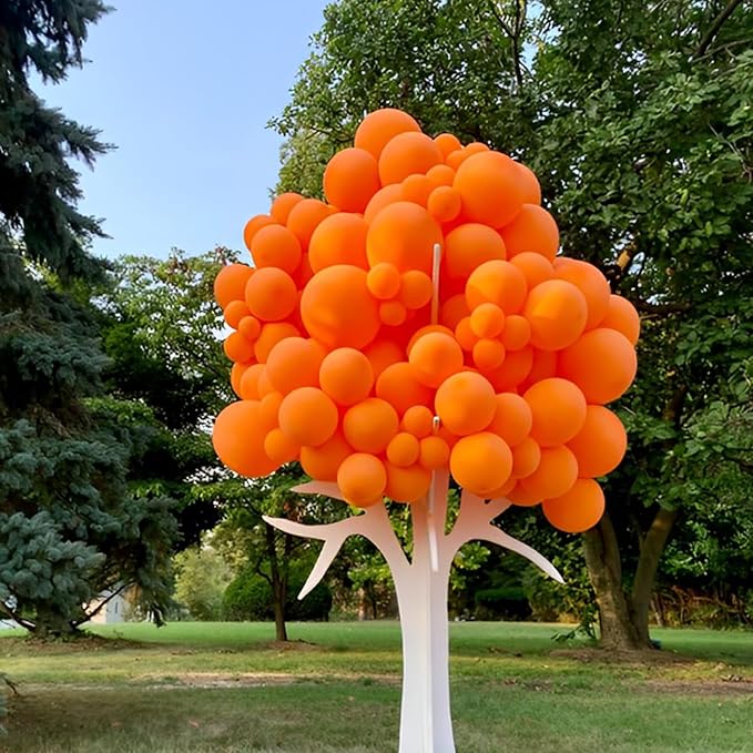 110pcs Orange Balloons 12inch Burnt Orange Latex Party Balloons for Thanksgiving Day, Fall Theme Party, Wedding, Birthday, Halloween, Baby Shower, Anniversary Party Decorations