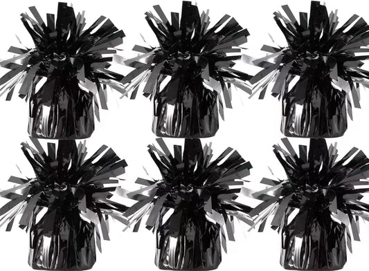 balloon weights are perfect for parties, birthdays, weddings. Each pack includes 6PCS durable weights that easily decorate balloons and elevate any celebration. (Black)