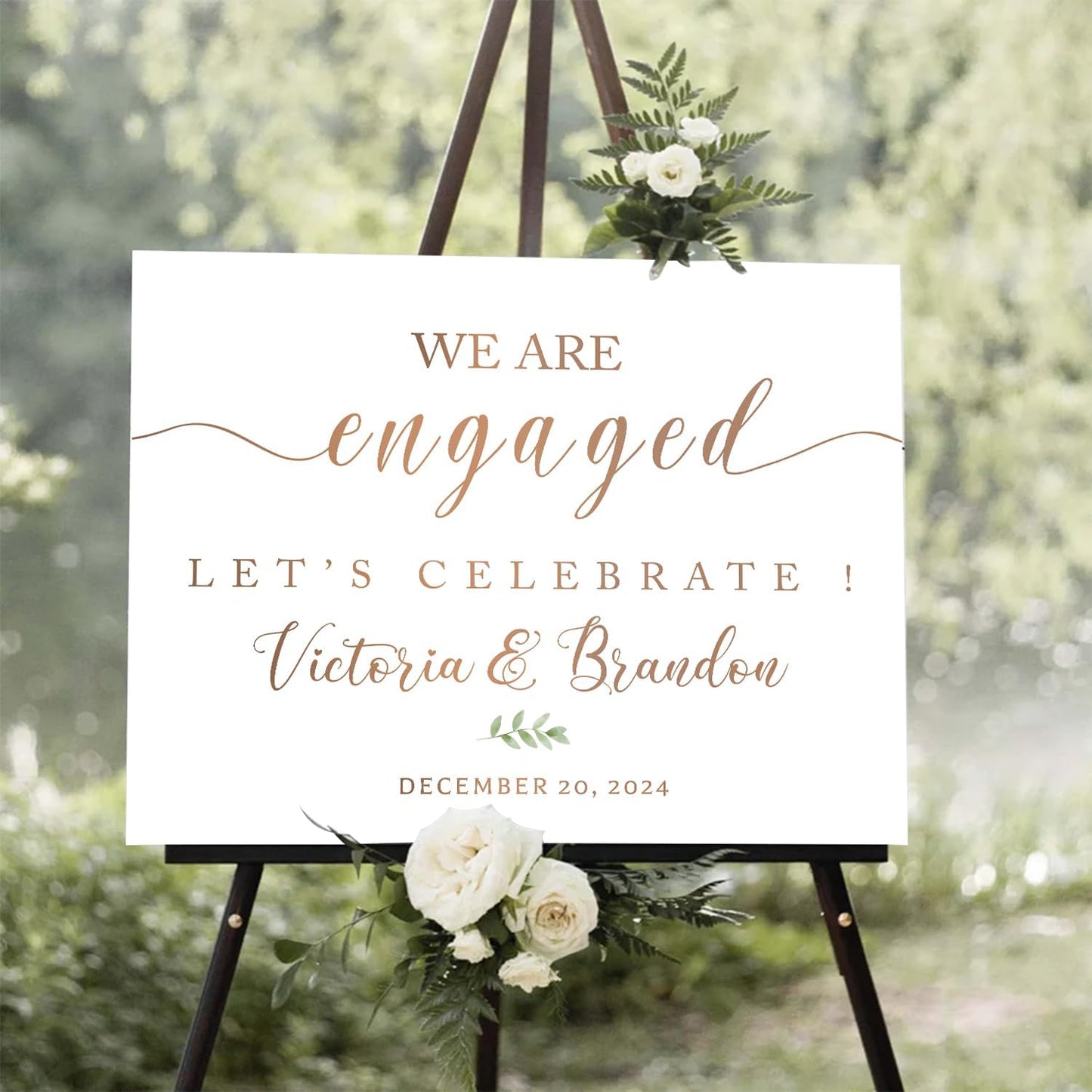 We Are Engaged Minimalist Welcome Sign, Modern Engagement Sign Printable, Engagement Party Welcome Sign, Engagement Sign With Stand, Engagement Party Decorations, Full Size, Version 18