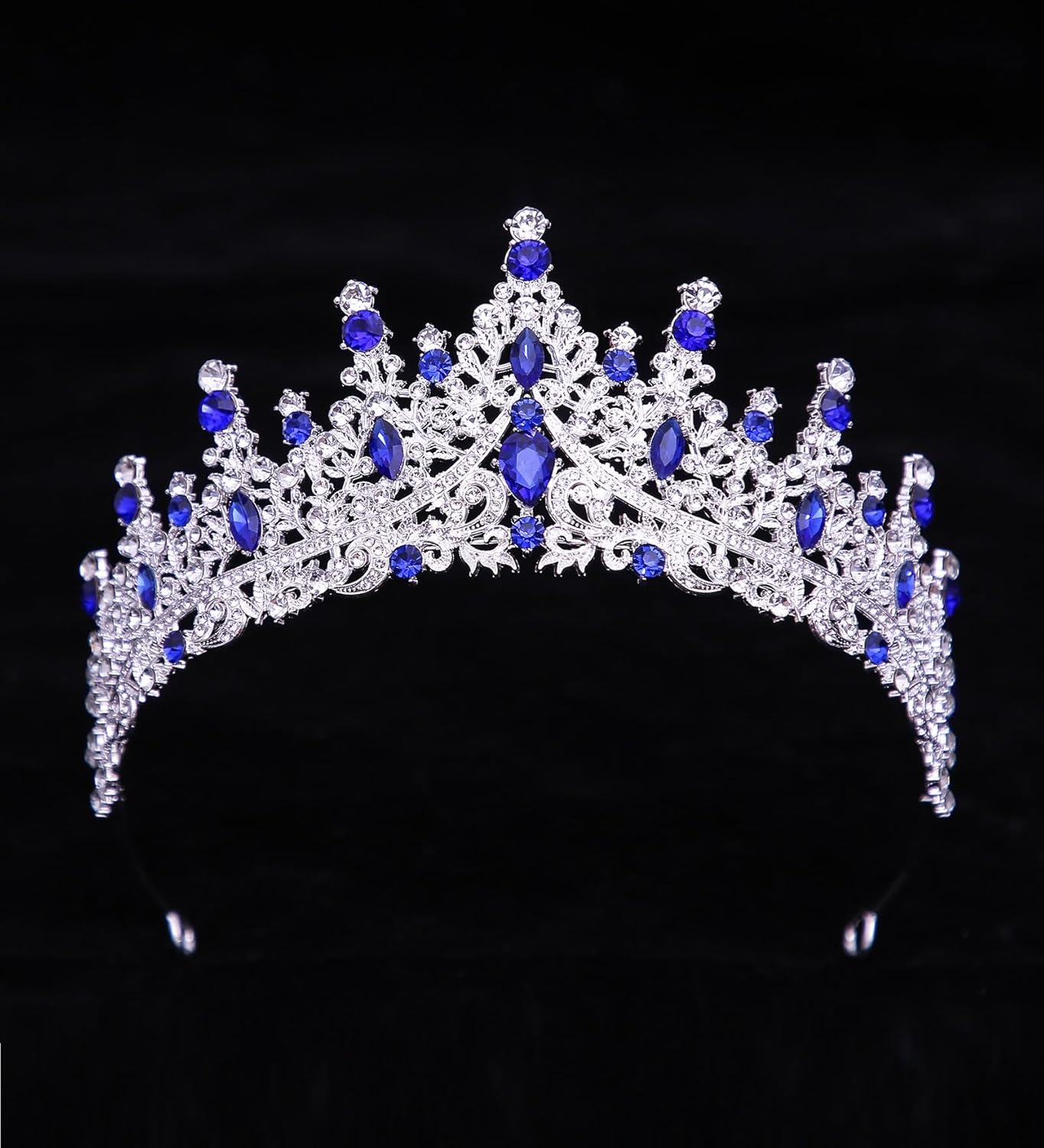 Tiaras and Crowns for Women Crystal Princess Tiaras Rhinestone Queen Crowns For Wedding Bridal Birthday Prom Pageant Party (Tiara 100)