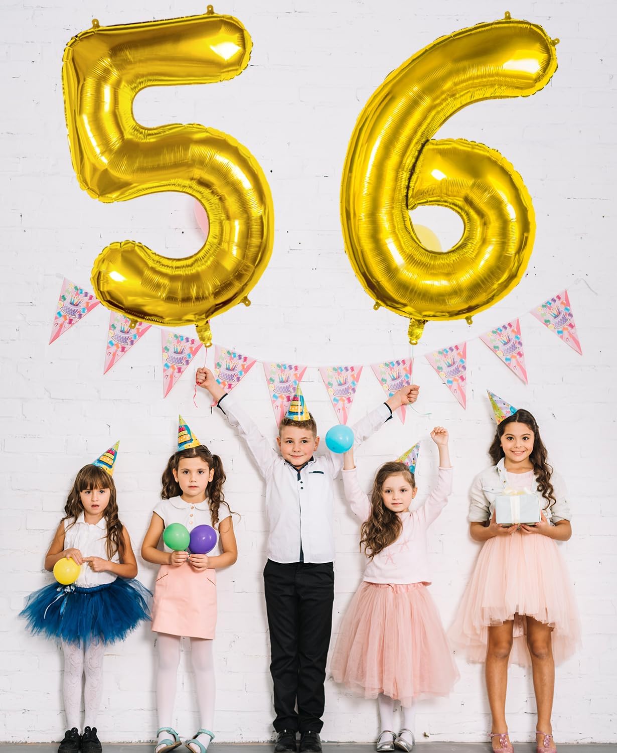 Smlpuame 40 inch Number Balloon 0-9 Gold Large Number 6 Balloons,Digital Balloons for Birthday Party Celebration Decorations Supplies, Helium Foil Number Balloons for Wedding Anniversary