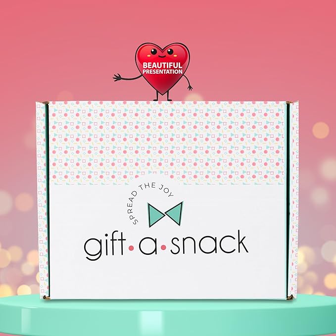 Gift A Snack - Halloween Trick or Treats Healthy Snack Box Care Package + Greeting Card (50 Count) Birthday Treats Gift Basket, Nutritious Granola Breakfast Bars, Office Food Assortments