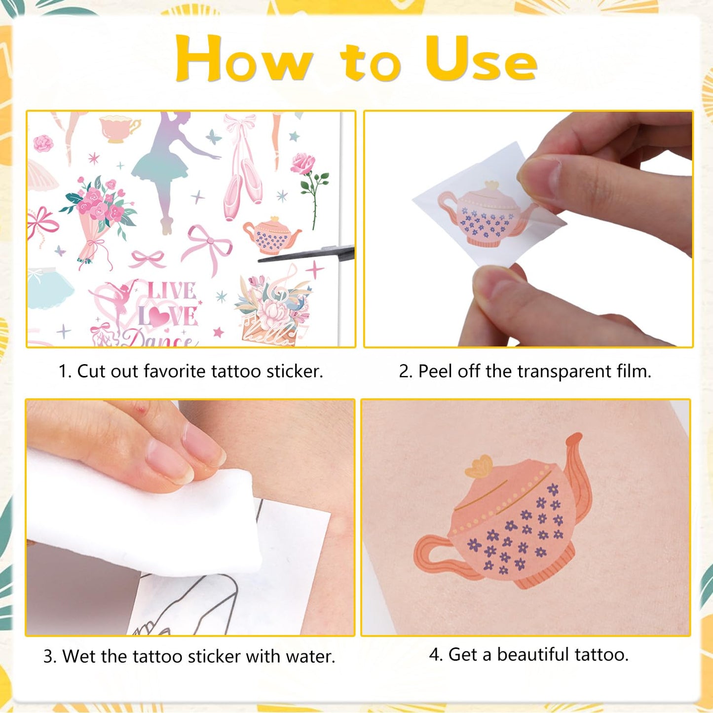 Adults Pineapple Temporary Tattoos - Lovarywow 200+ Cool Pineapple Temporary Tattoos Stickers for Men Women Fruit Themed Party Decorations Supplies Favors Funny Pineapple Fake Tattoo Prizes