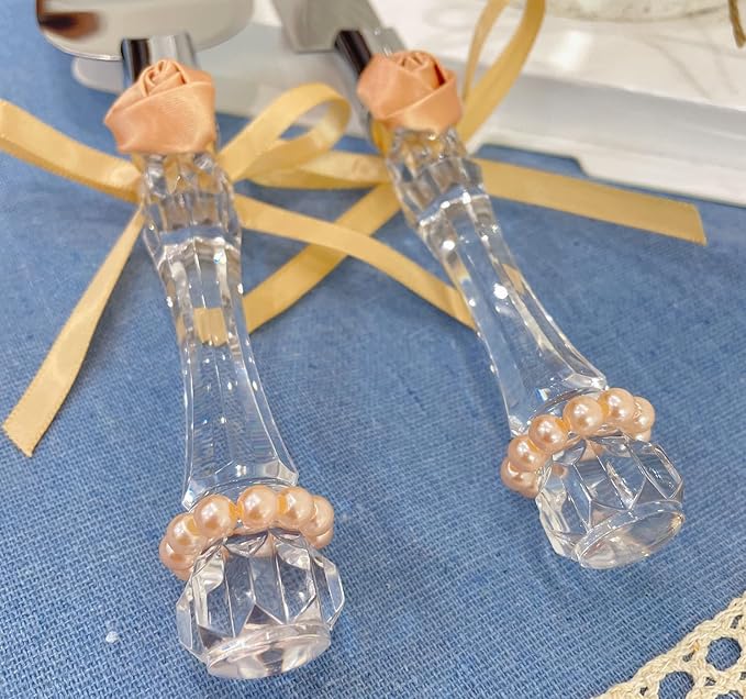 FISHBONE Rose Gold Cake Cutting Set for Wedding, Elegant Cake Knife and Server Set of 2, Perfect for the Bride and Groom, Cake Spatula for Party, Bridal Shower, Special Occasion