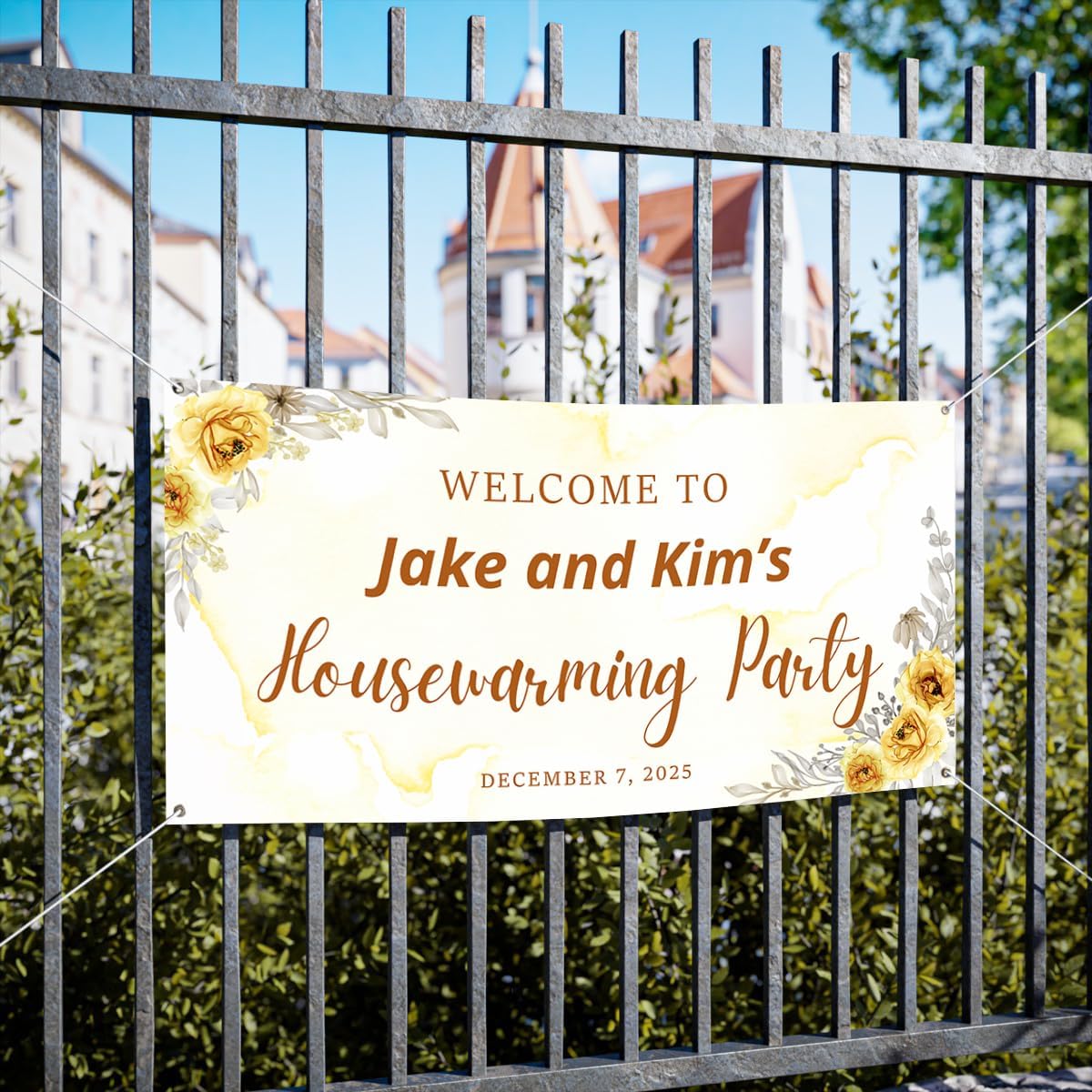 Personalized Housewarming Party Welcome Banner Decorations Double Sided Printing And Various Sizes #5