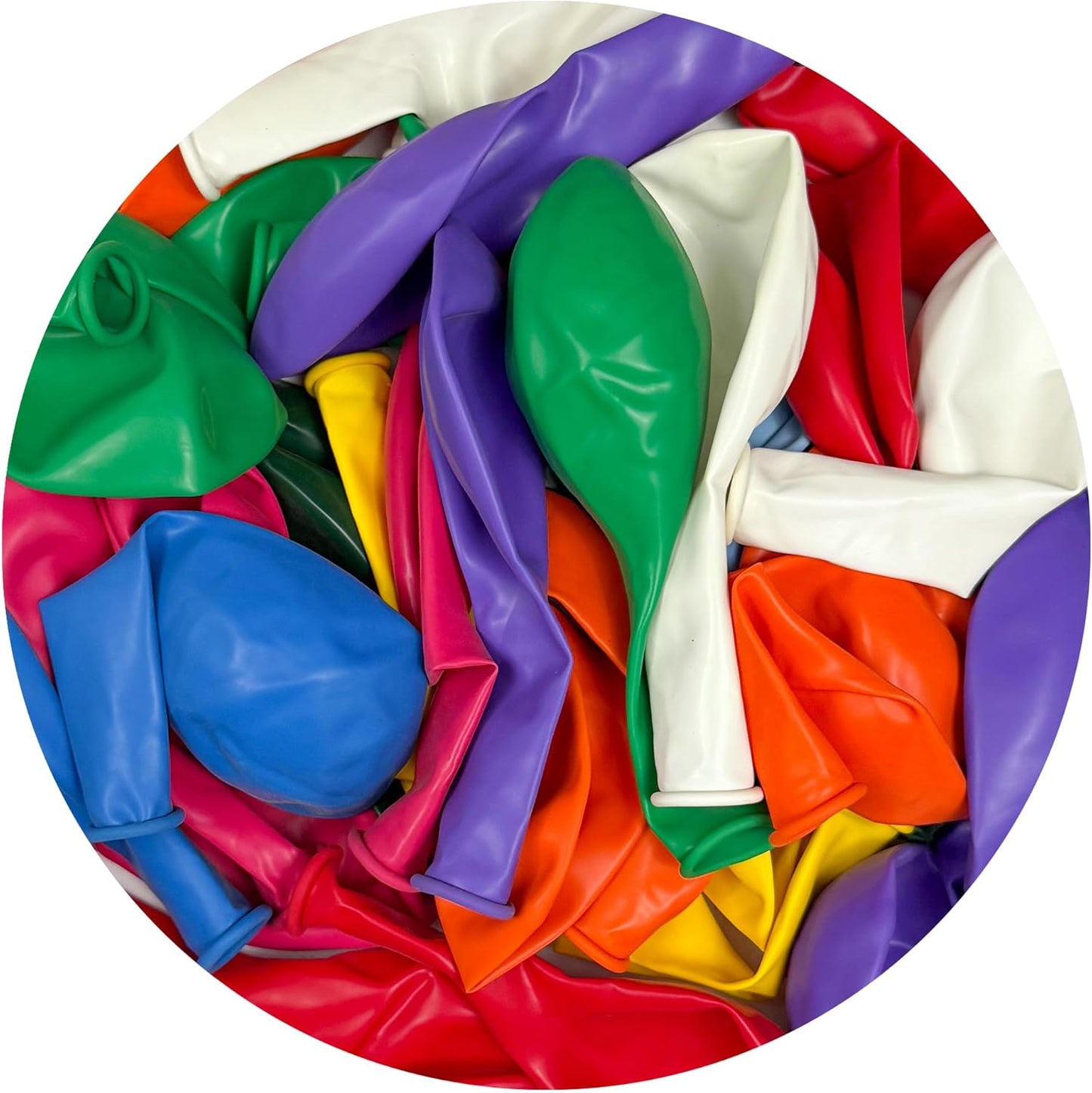 Balloons Assorted Colors, 100 Pack, 12 Inch Rainbow Balloons, 10 Color Balloon Pack For Birthdays, Weddings, Baby Showers, Holidays, Colorful Party Balloons Decorations
