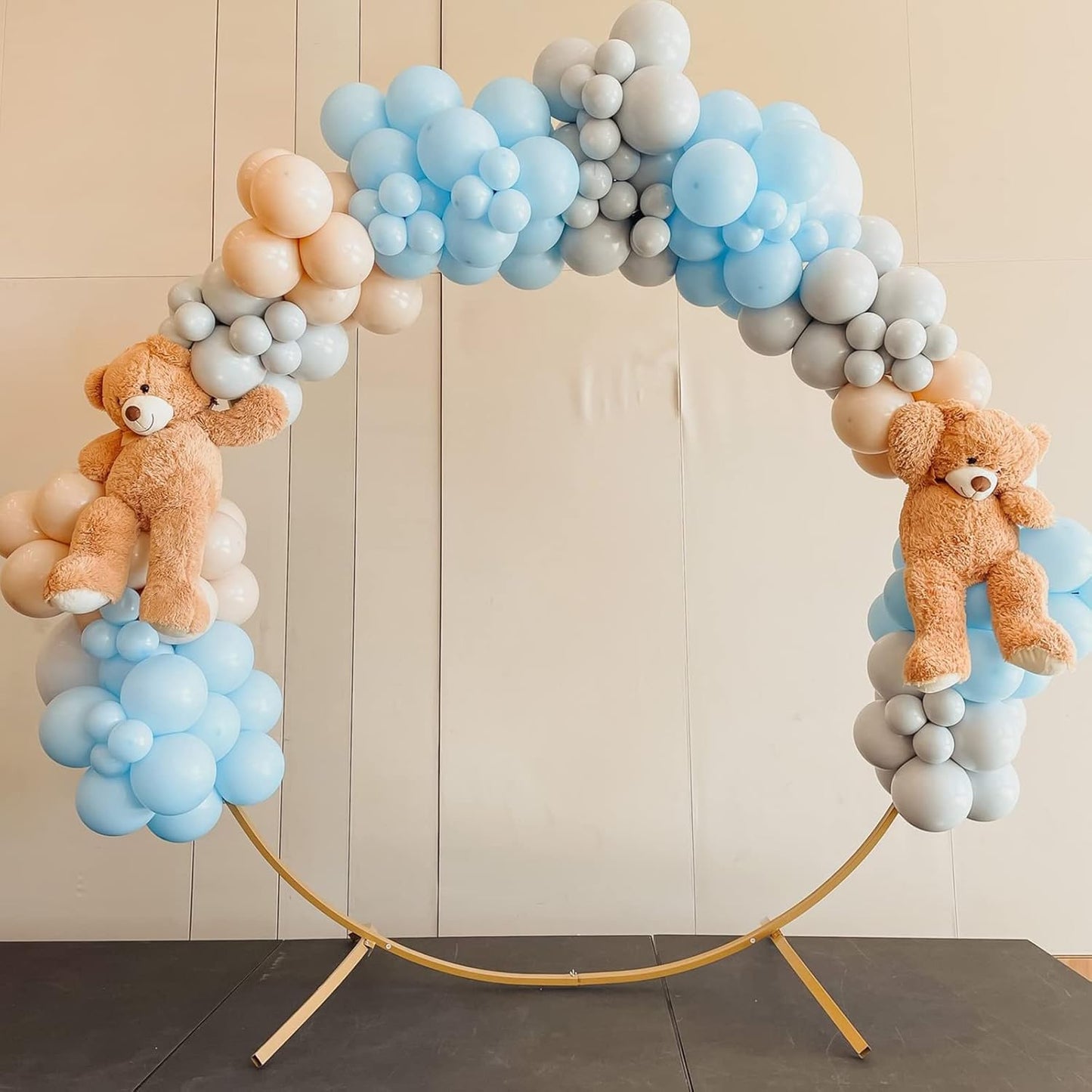 105pcs Baby Blue Balloons 12inch Light Blue Balloons for Boys Girls Birthday Baby Shower Gender Reveal Wedding Children's Day Decorations