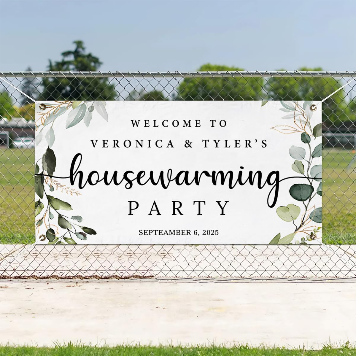 Personalized Housewarming Party Welcome Banner Decorations Double Sided Printing And Various Sizes #8