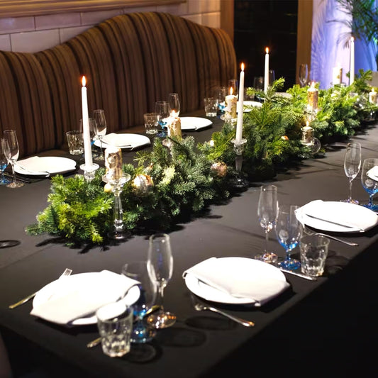 Black Table Skirts for Rectangle Tables 6ft - Spandex Table Cover for 6 Foot Tables,Stretch Tablecloth Washable Wrinkle Resistant Stretch Table Covers, Fitted Tablecloth for Weddings, Party, Events