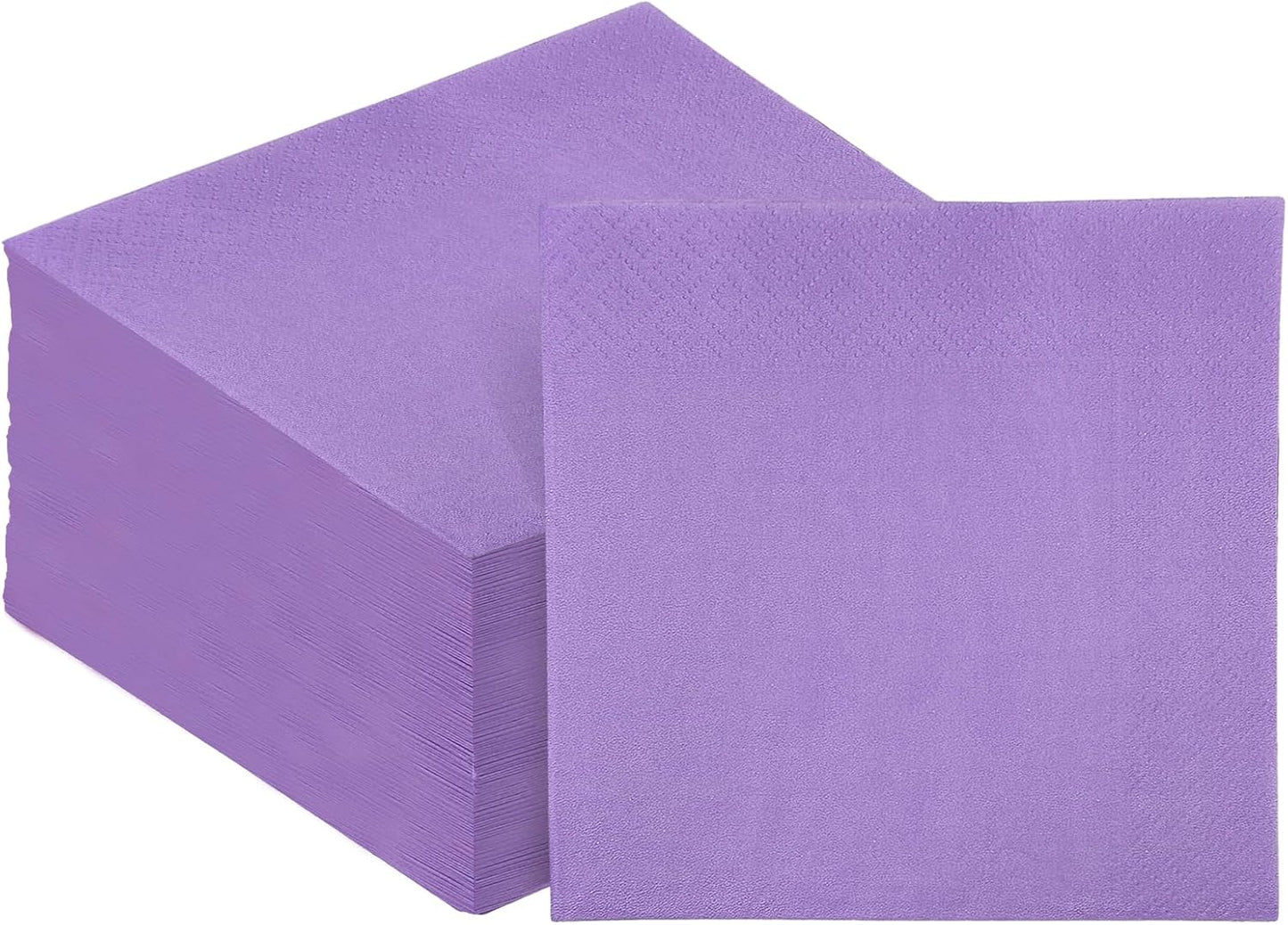 Bright Purple Cocktail Napkins 5 * 5inch disposable Beverage Napkin paper for Cocktail, Wedding, Dinner，Birthday Party Dessert Wine Paper Napkins（ 120 Count）