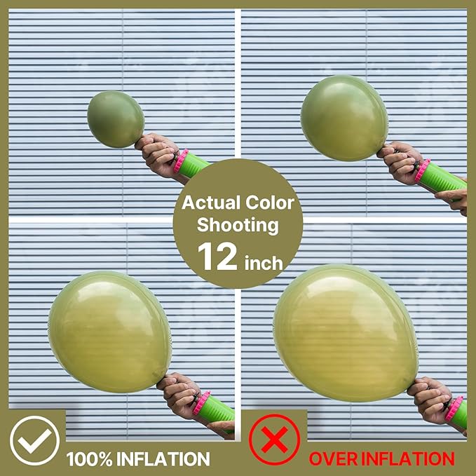 PartyWoo Sage Green Balloons 85pcs Different Sizes of 18 12 10 5 Inch Olive Boho Green Latex Balloon Arch Kit for Wedding Birthday Dinosaur Jungle Golf Football Theme Party Decorations Green-F11