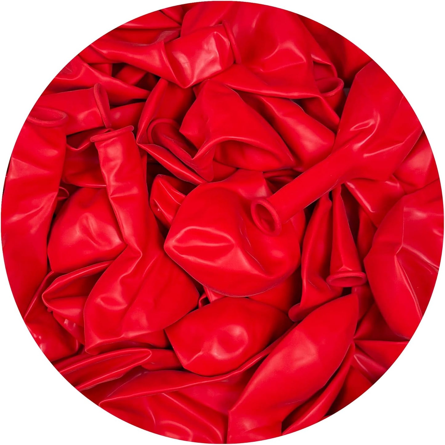 Red Balloons 50 Pack, 12 Inch Red Latex Balloons For Birthdays, Valentine's Day, Weddings, Baby Showers, Holidays