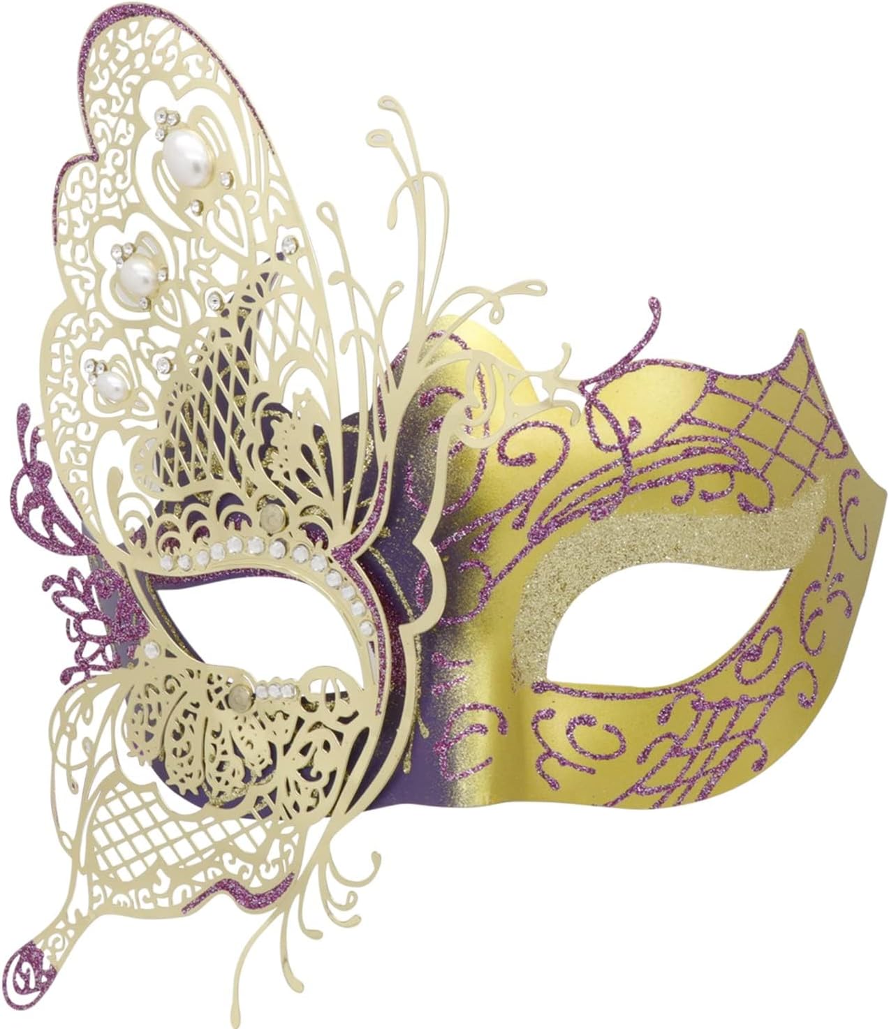 Mysterious Venetian Butterfly Lady Masquerade Halloween Party Mask Evening Prom Ball Mask Bar Costumes Accessory