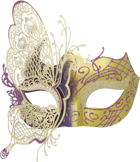 Mysterious Venetian Butterfly Lady Masquerade Halloween Party Mask Evening Prom Ball Mask Bar Costumes Accessory