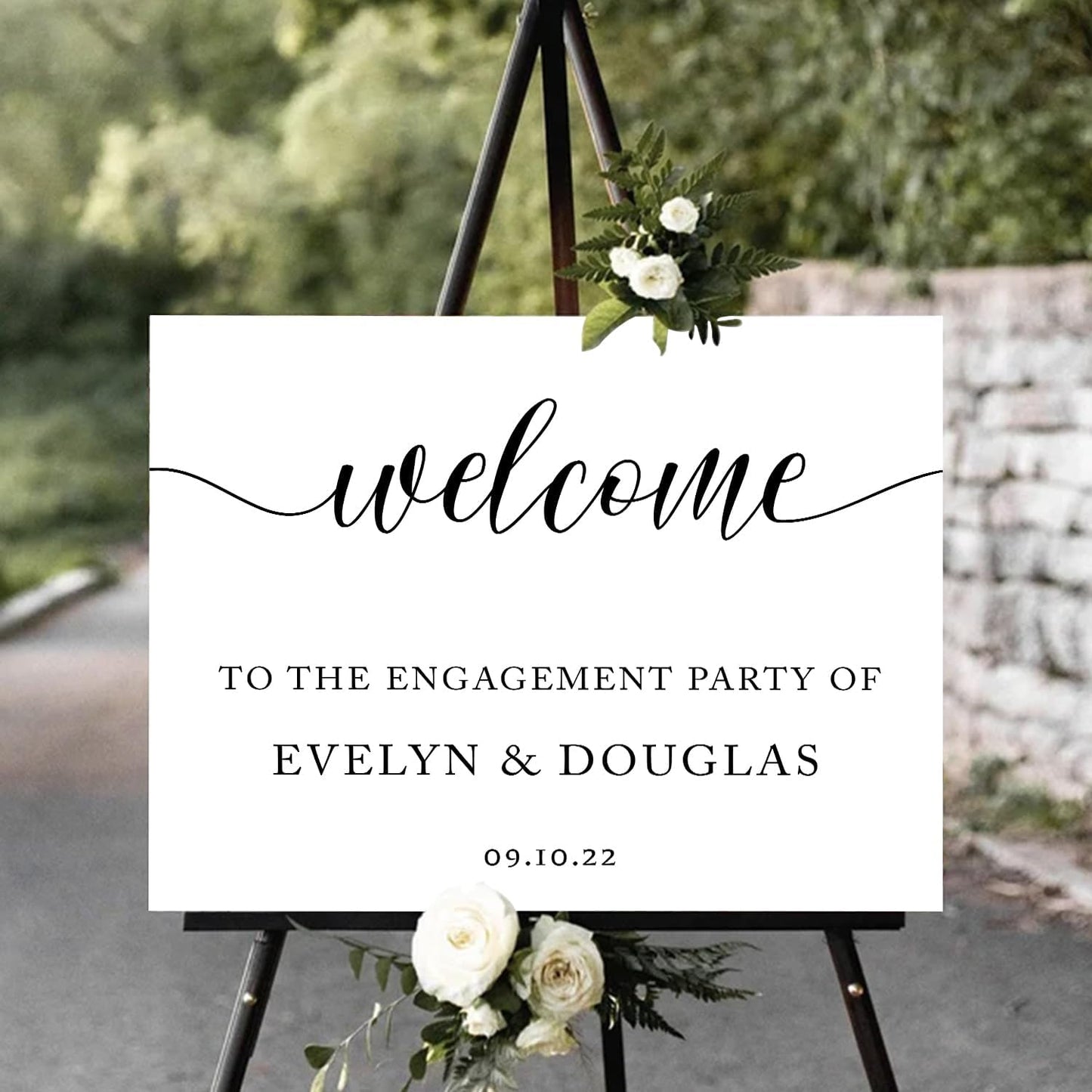 Welcome To Our Engagement Party Sign, Engagement Party Sign, Horizontal Engagement Sign, Welcome To Our Wedding Sign, Engagement Signs For A Party
