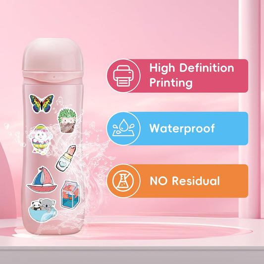 Stickers for Water Bottles, 300PCS Water Bottle Stickers for Kids, Waterproof Vinyl Stickers, Cute Stickers Pack