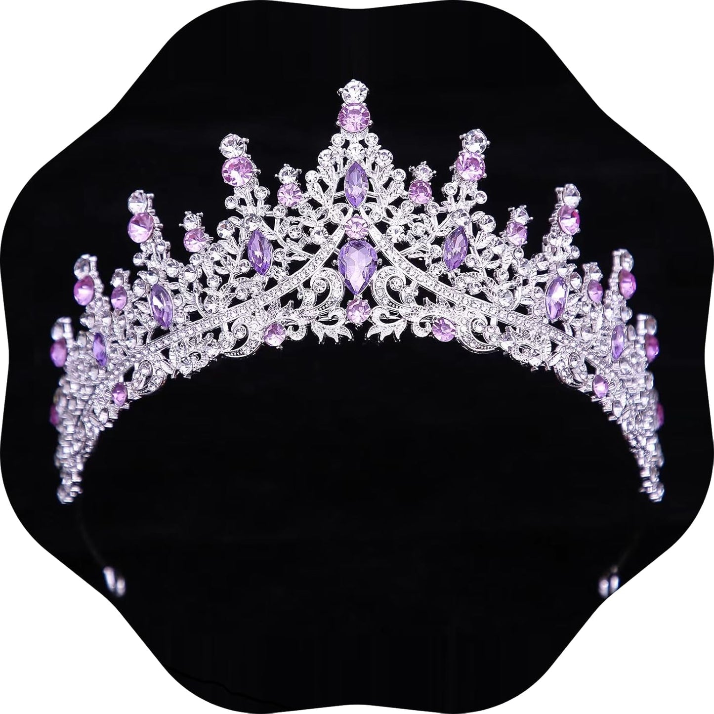 Tiaras and Crowns for Women Crystal Princess Tiaras Rhinestone Queen Crowns For Wedding Bridal Birthday Prom Pageant Party (Tiara 100)