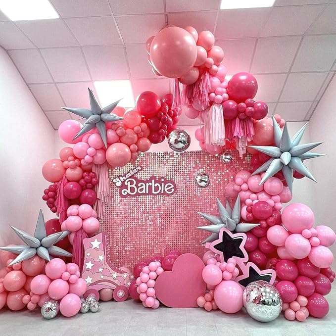 KBZVNAF Pink Balloons Latex Party Balloons - 50 Pack 12 inch Helium Matte Pink Balloons for Birthday Wedding Baby Shower Gender Reveal Party Decorations