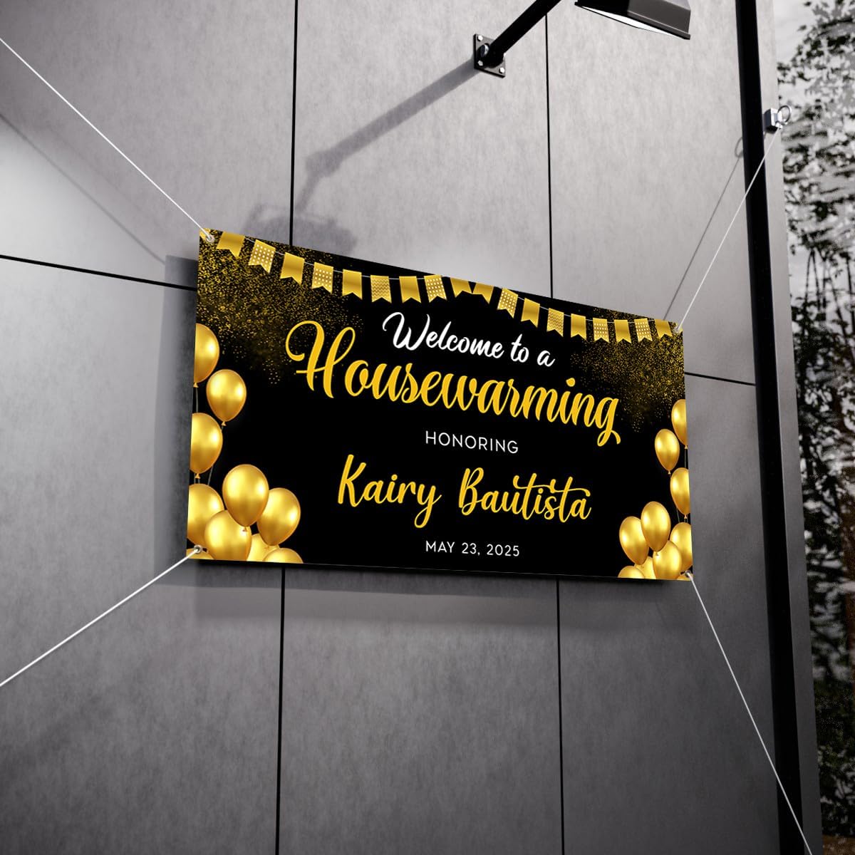 Personalized Housewarming Party Welcome Banner Decorations Double Sided Printing And Various Sizes #15
