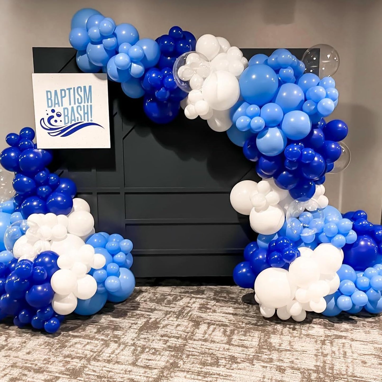 Blue Balloons 12 Inch, 50Pcs Dark Blue Balloon Kit Royal Blue Latex Balloons Matte Blue Helium Party Balloons for Boys Birthday Wedding Baby Shower Gender Reveal Graduation Party Decorations