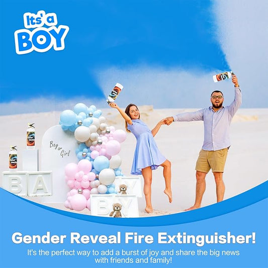 Gender Reveal Fire Extinguisher Large Gender Reveal Smoke 2 Pack Blue Powder for Gender Reveal Party Ideas 2 Blue Smoke for Gender Reveal Boy or Girl Fire Extinguishers Baby Gender Reveal