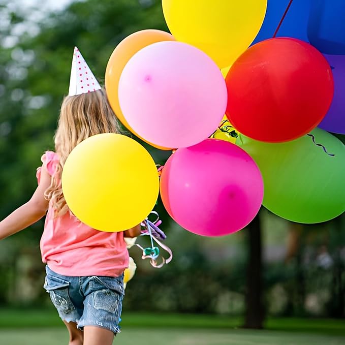 120pcs Colorful Balloons 12inch Rainbow Latex Balloons for Boys Girls Birthday Baby Shower Gender Reveal Wedding Decorations