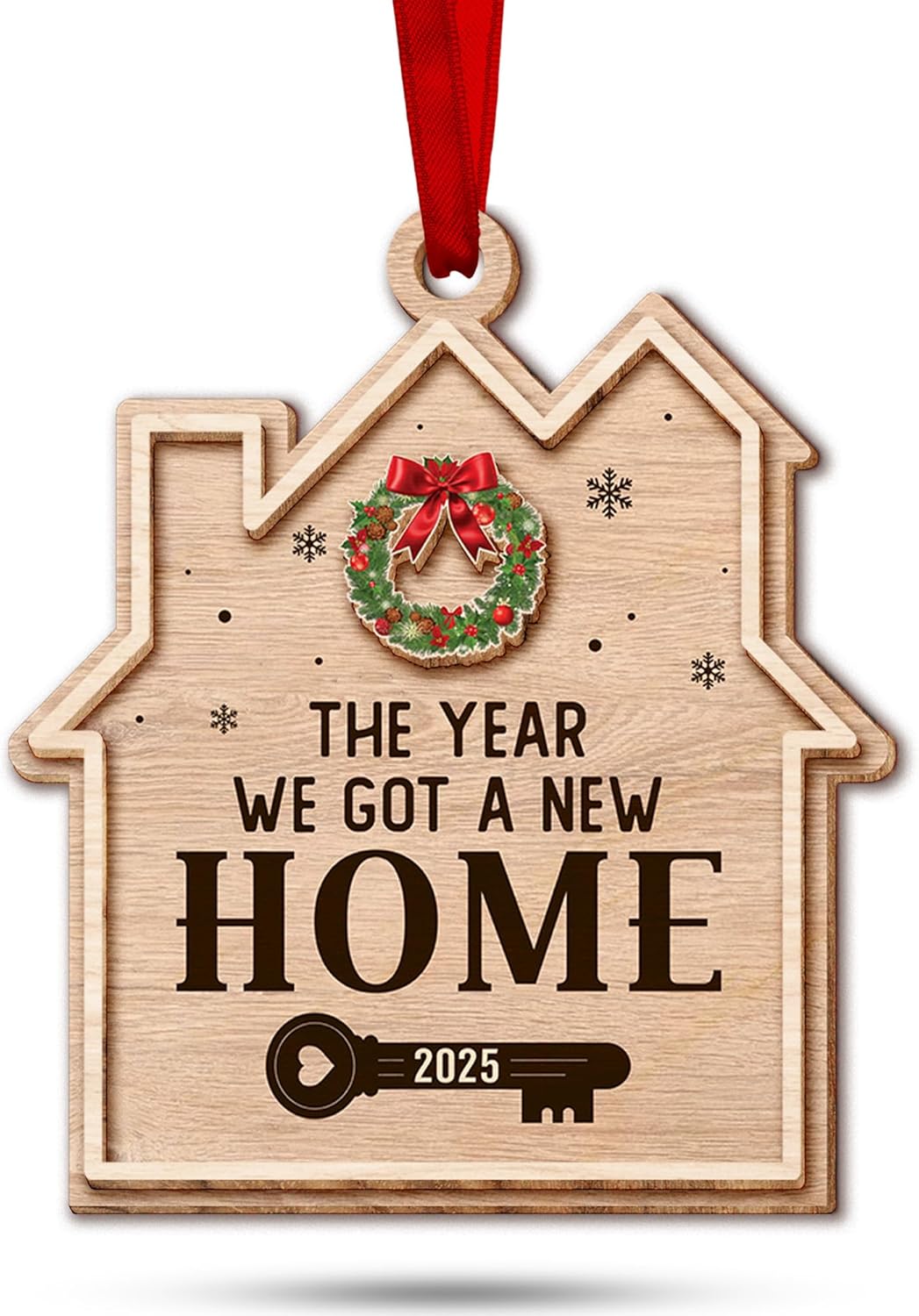 House Warming Gifts, New Home Ornament 2025 - Best Housewarming Gifts New Home 2025 for Owners, Couples, Men, Women - First Home Gift Ideas - Our First Home Ornament for Christmas Tree Glass Keepsake