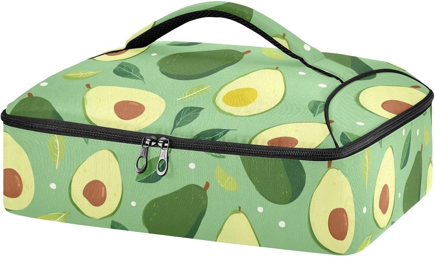 Casserole Carriers for Hot or Cold Food Reusable Casserole Dish Carrier Insulated Thermal Large Capacity Durable Perfect for Party Camping Family Gatherings Yellow Fish