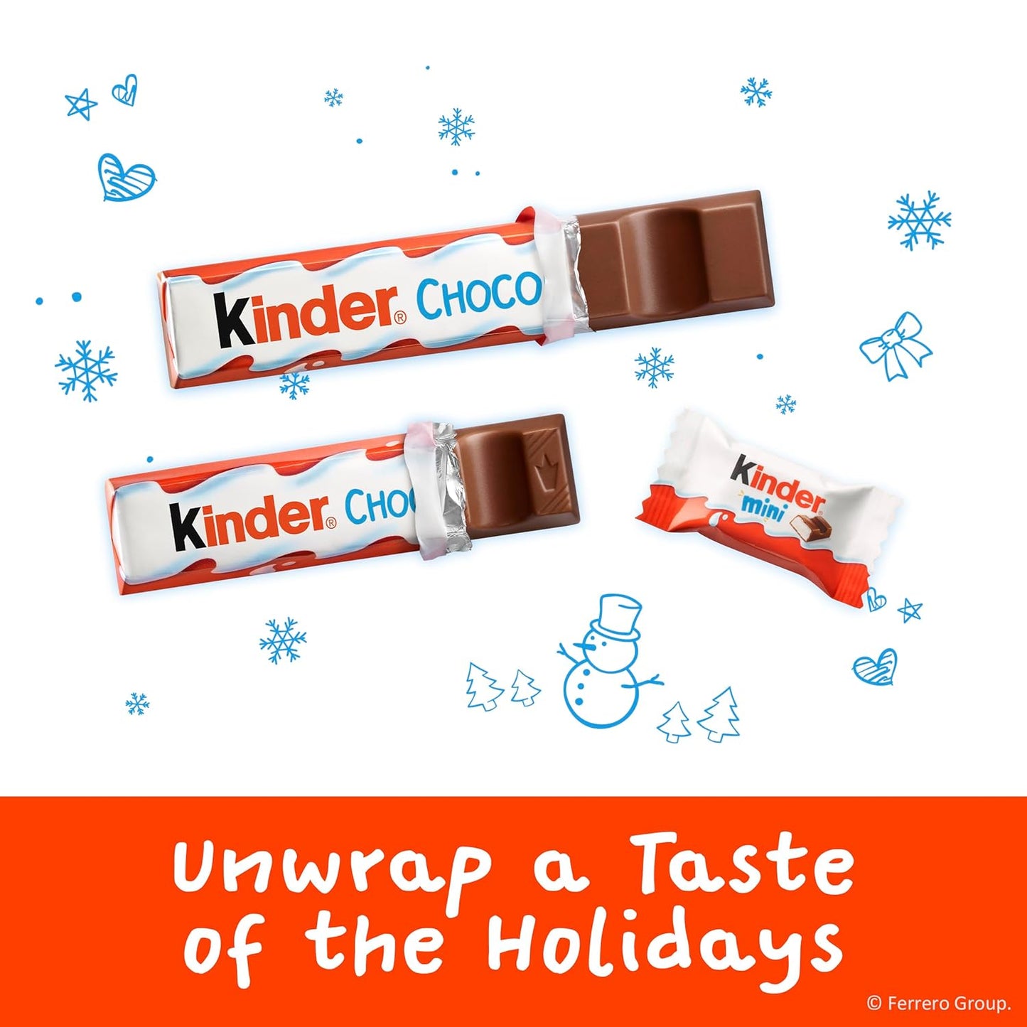 Kinder Chocolate Mini, 29.2 oz Bulk Pack, Up to 138 Minis, Milk Chocolate Bar with Creamy Milky Filling, Individually Wrapped Candy