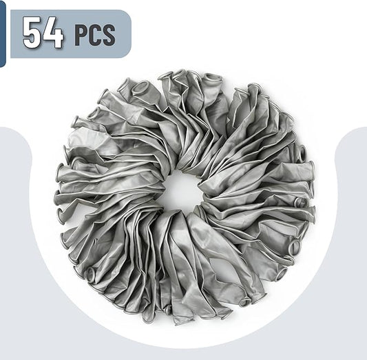 Mr. Pen- Metallic Balloons, 12 Inch, 54 Pack, Metallic Silver Balloons for Birthday Party