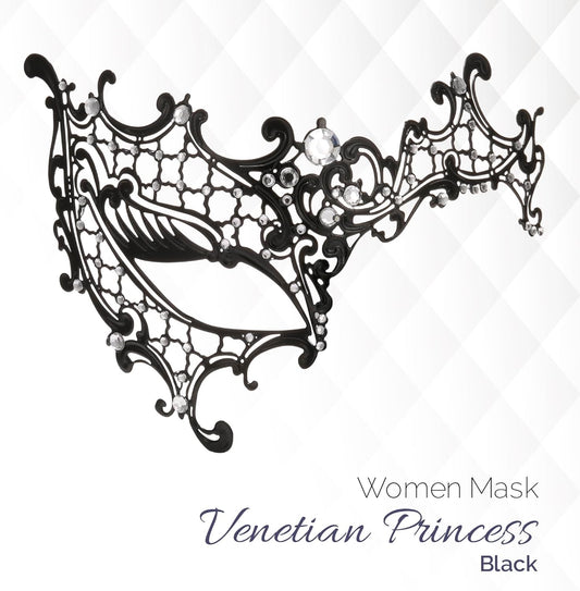 Masquerade Mask for Couples Women and Men - 3 Pack Venetian Gold and Black Lace, Mardi Gras Mask